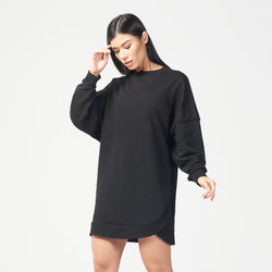 squatwolf-workout-clothes-infinity-relaxed-fit-dress-black-gym-t-shirts-for-women