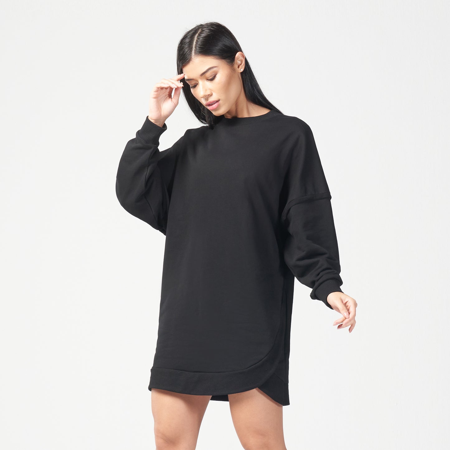 squatwolf-workout-clothes-infinity-relaxed-fit-dress-black-gym-t-shirts-for-women