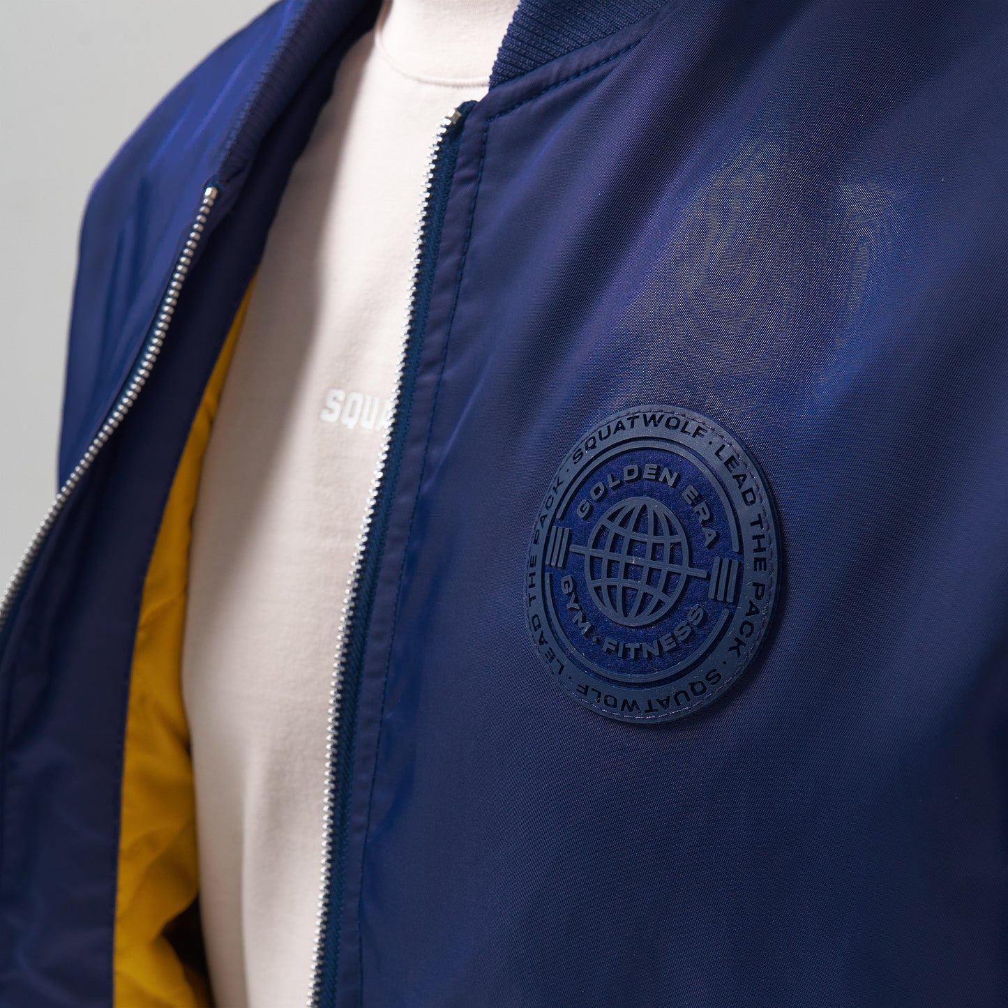 squatwolf-gym-wear-golden-era-bomber-jacket-blue-workout-tops-for-men